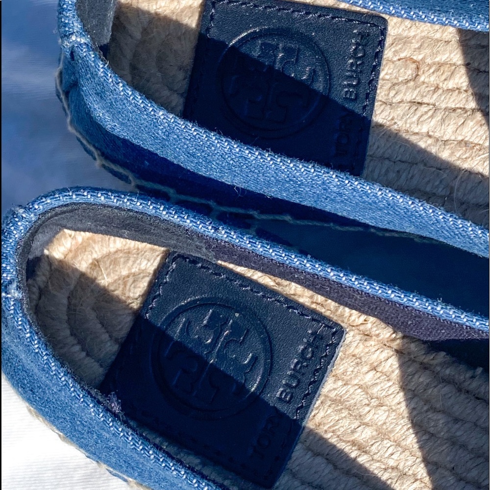 Tory Burch Denim Espadrilles with Sailboat Motif - Picture 8 of 9